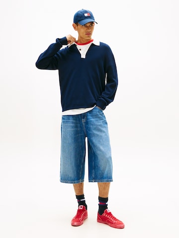 Tommy Jeans Pulover | modra barva