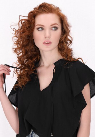 Chemisier 'Vintage' DreiMaster Vintage en noir
