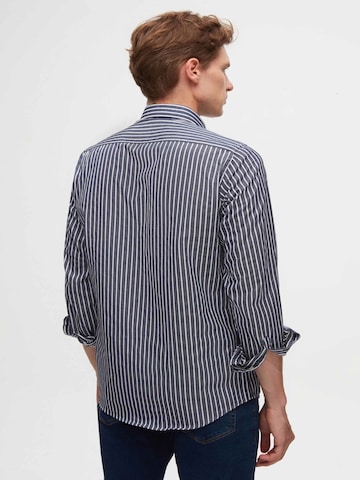 D’S Damat Regular fit Overhemd in Blauw