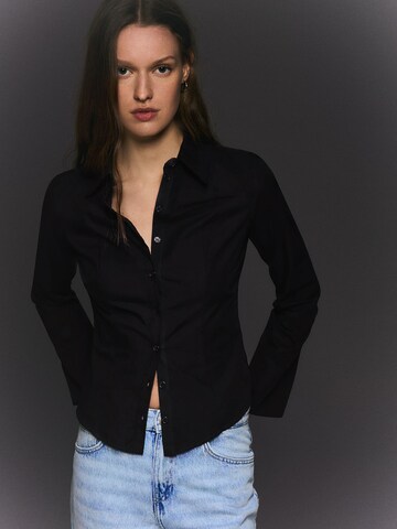 Bershka Blouse in Black