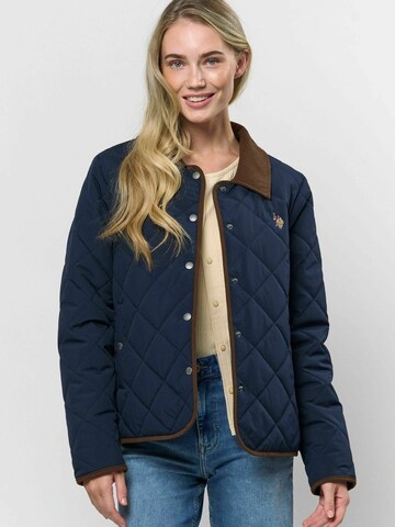 U.S. POLO ASSN. Tussenjas 'Melou' in Blauw: voorkant