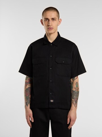 Comfort fit Camicia 'UNIONVILLE' di DICKIES in nero: frontale