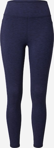 SKECHERS Skinny Sportbroek in Blauw: voorkant