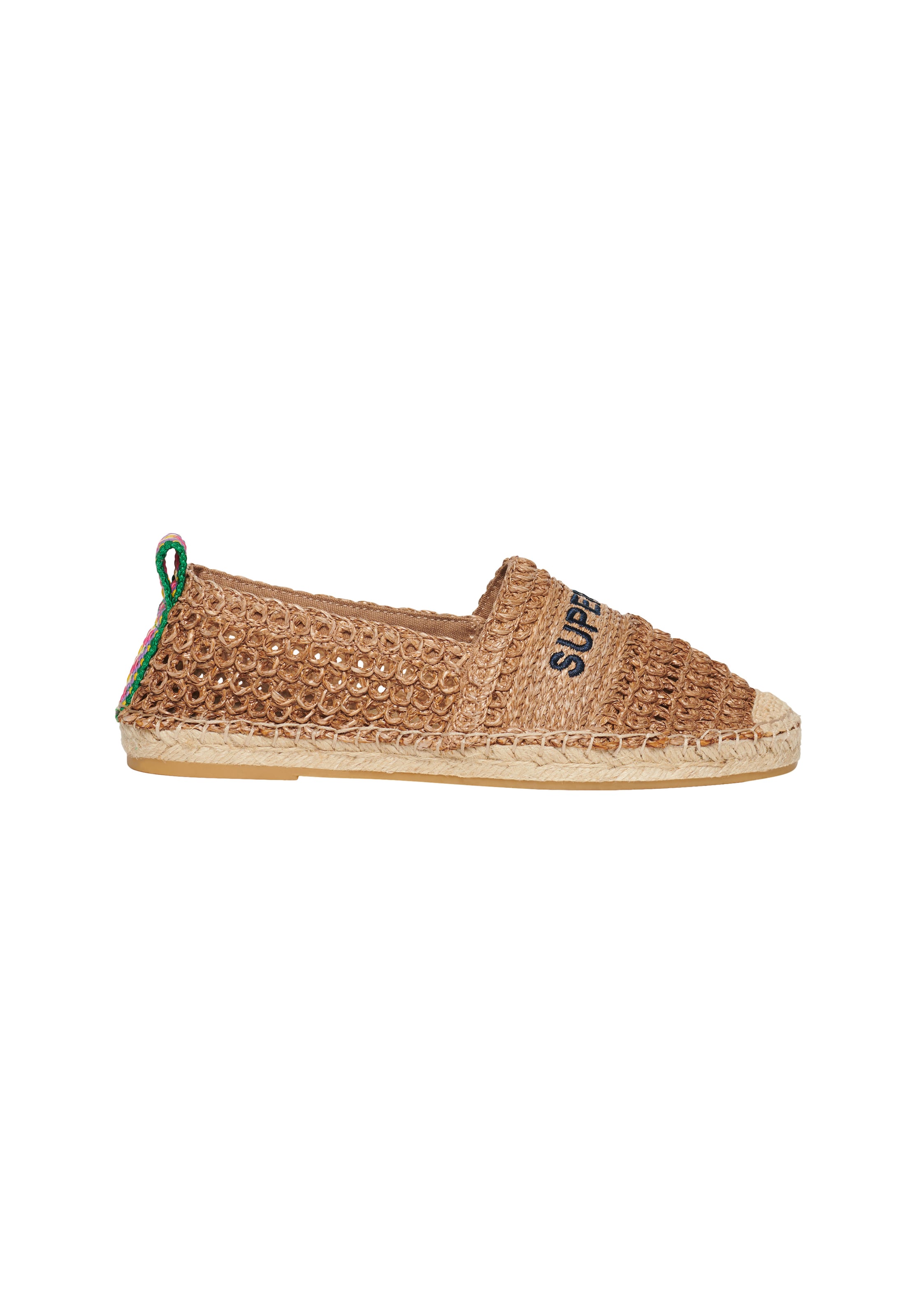 Espadrilles 'Raffia' Superdry en marron : devant
