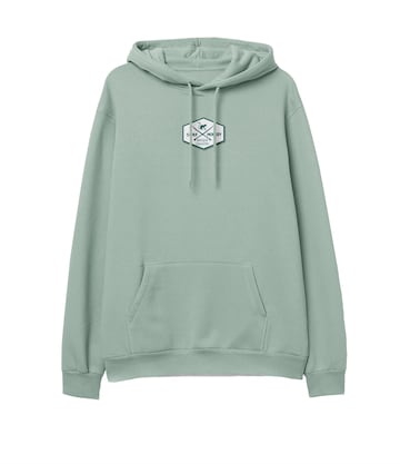 Felpa di Surf Monkey in verde: frontale