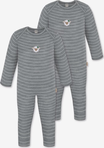 Barboteuse / body 'Waverly' normani en gris : devant