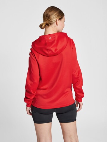 Hummel Athletic Zip-Up Hoodie in Red