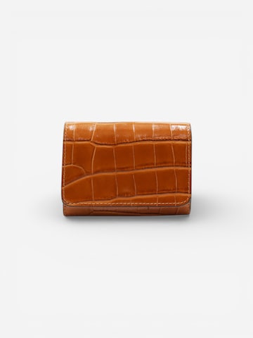 Cheval Firenze Wallet 'COSMO MINI CROC' in Beige: front