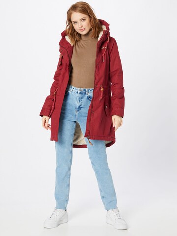 Ragwear Přechodová parka 'ELBA' – červená