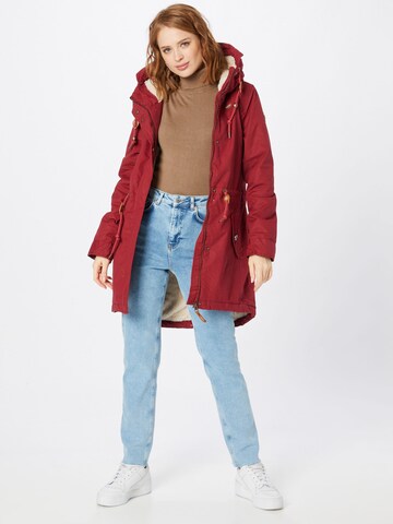 Parka mi-saison 'ELBA' Ragwear en rouge