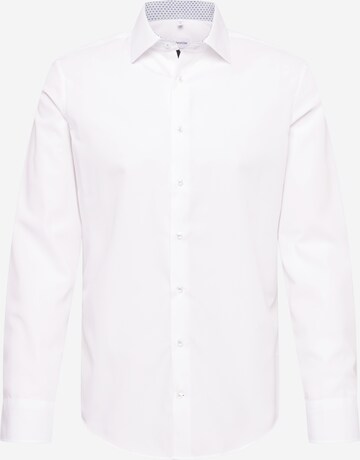 SEIDENSTICKER Slim fit Business Shirt in White: front