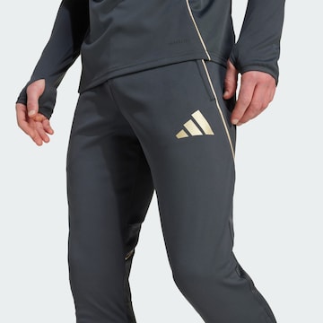 Skinny Pantalon de sport 'Olympique Lyon Tiro 25 Competition' ADIDAS PERFORMANCE en gris