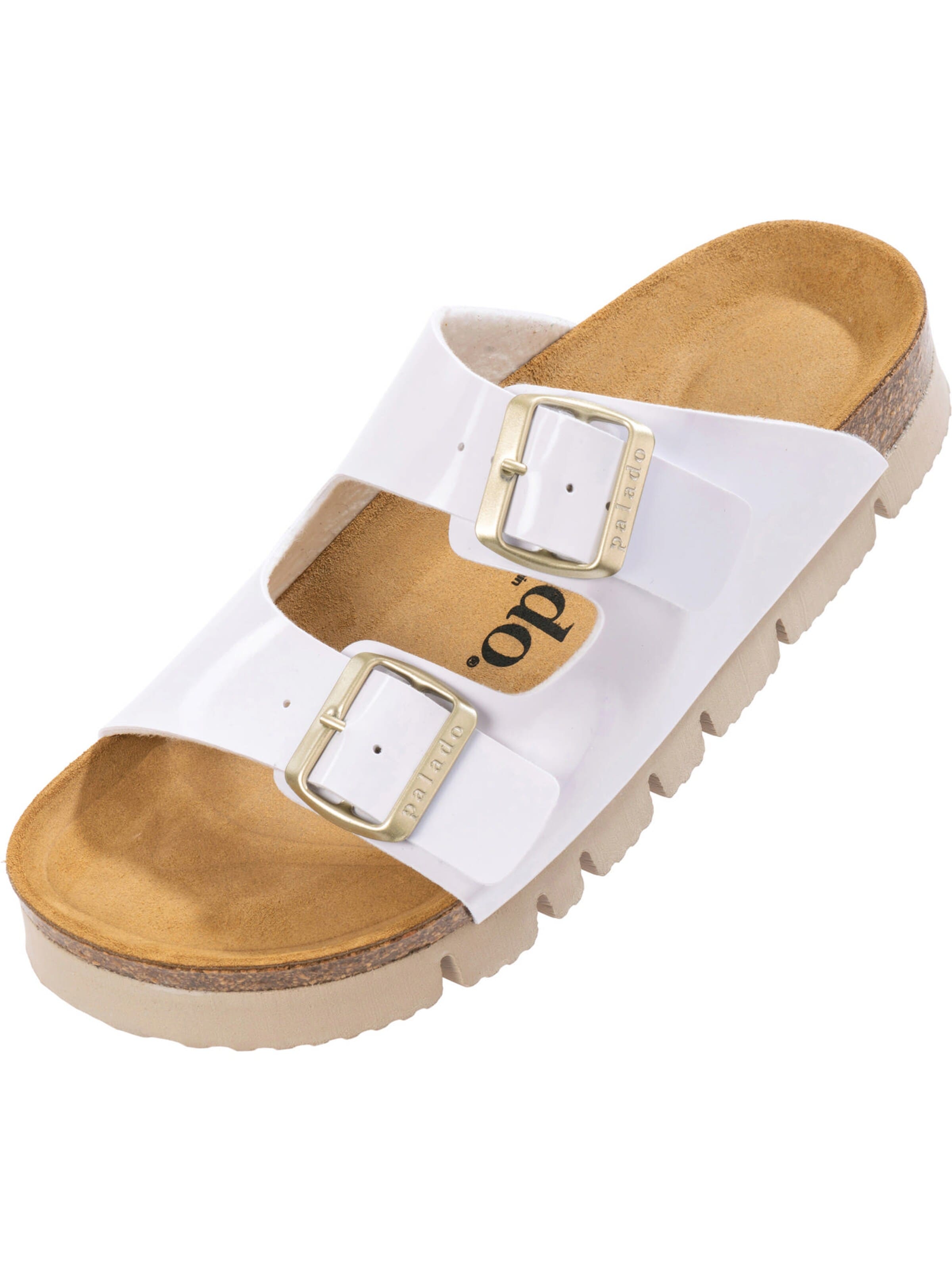 Palado Pantolette 'Korfu'‌‌‌‌‌ in Weiß: Vorderseite