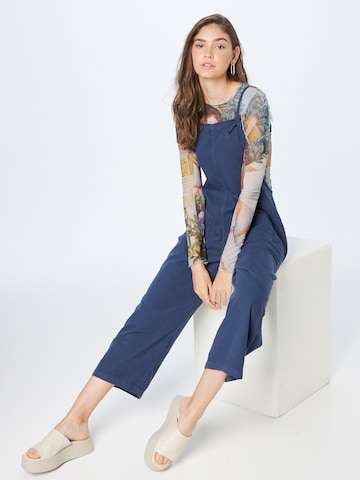 Monki Regular Tuinbroek jeans in Blauw