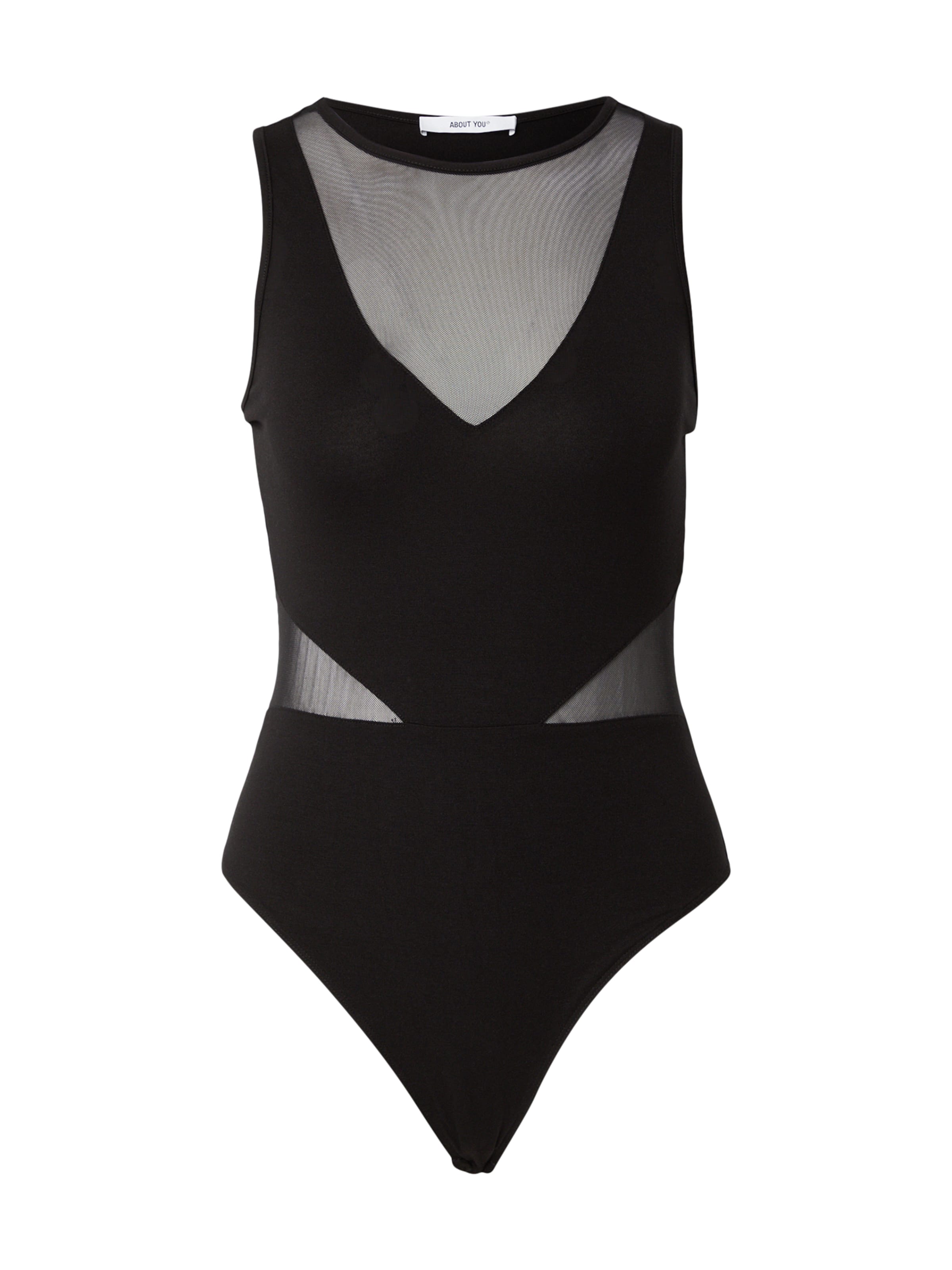 Shirtbody 'Wendy' ABOUT YOU en noir : devant