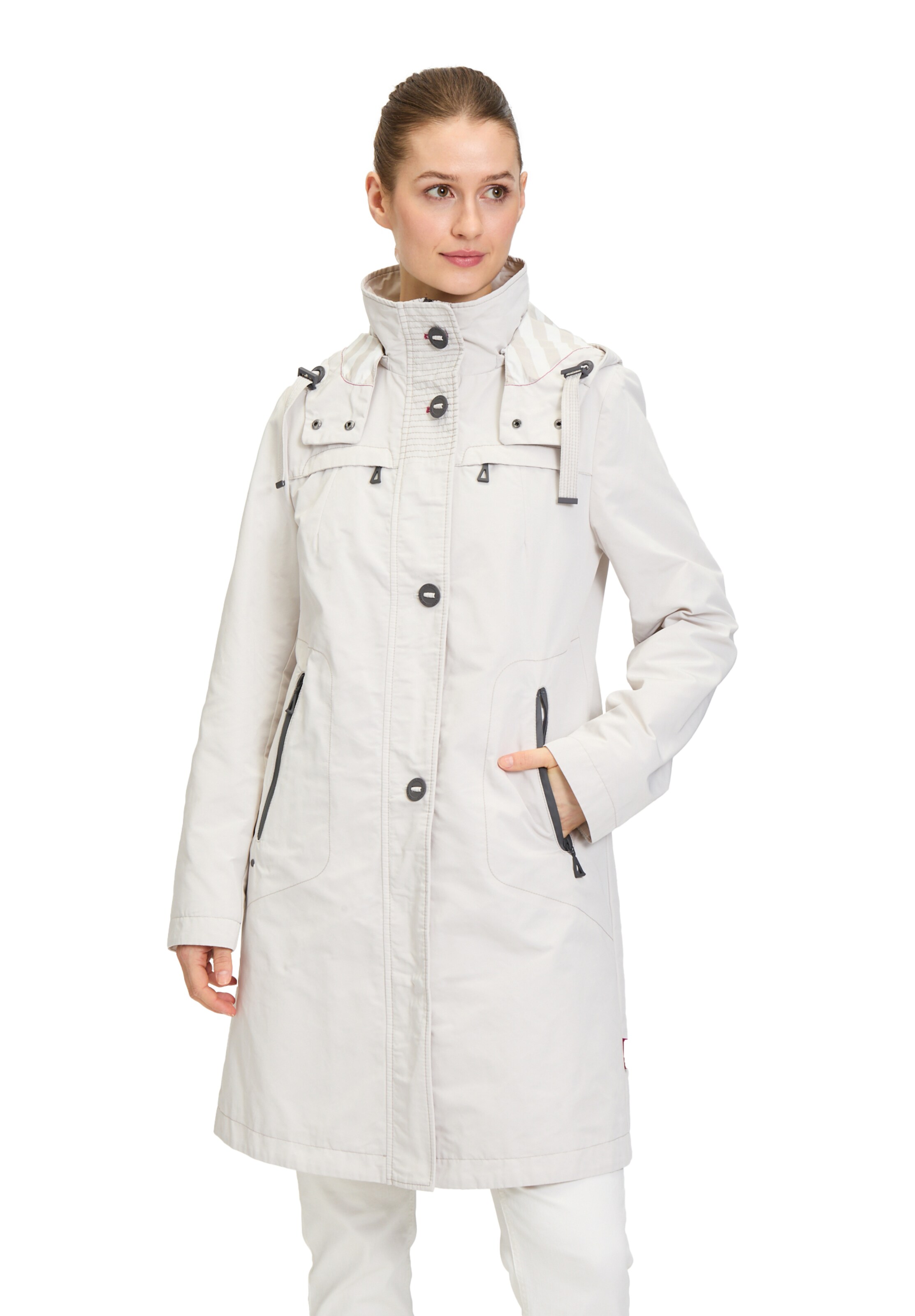 Veste mi-saison GIL BRET en blanc : devant