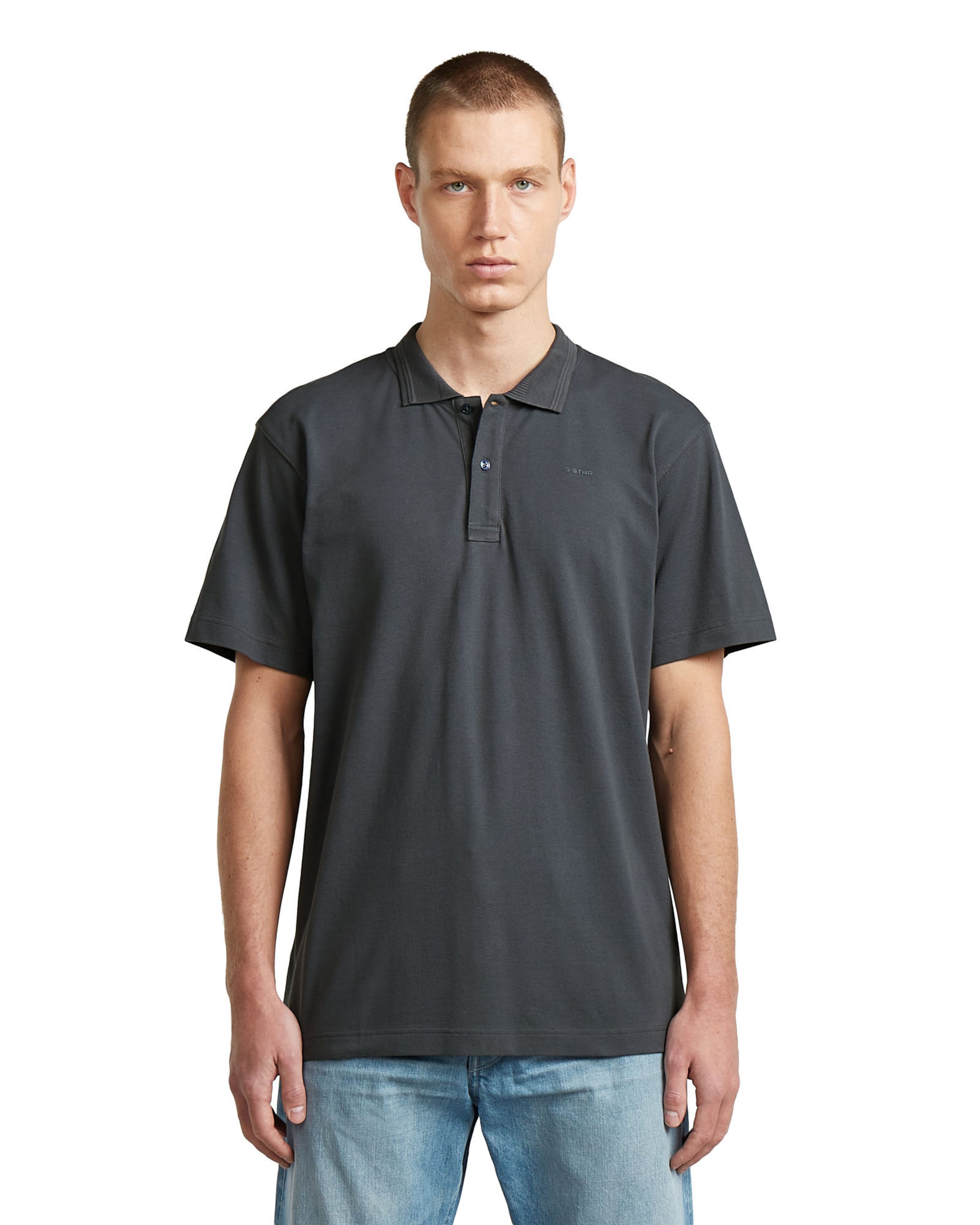 G-STAR Polo - 'Core Regular Polo' in Grau: Vorderseite