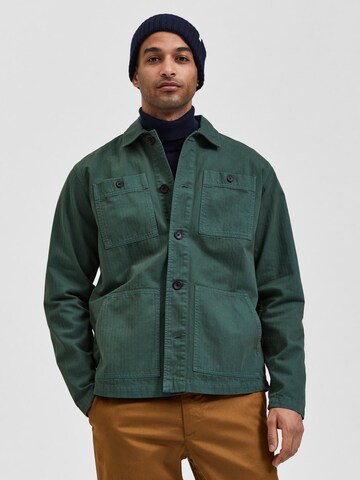 SELECTED HOMME - Regular Fit Camisa 'TONY' em verde