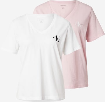 Calvin Klein Jeans Футболка в Ярко-розовый: спереди