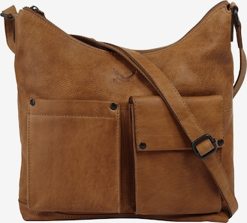SANSIBAR - Bolso de hombro en marrón: frente