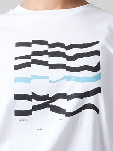 FANTASTIC REALITY STUDIOS Shirt 'WAVES – Bio-Baumwolle'‌‌‌ in Weiß
