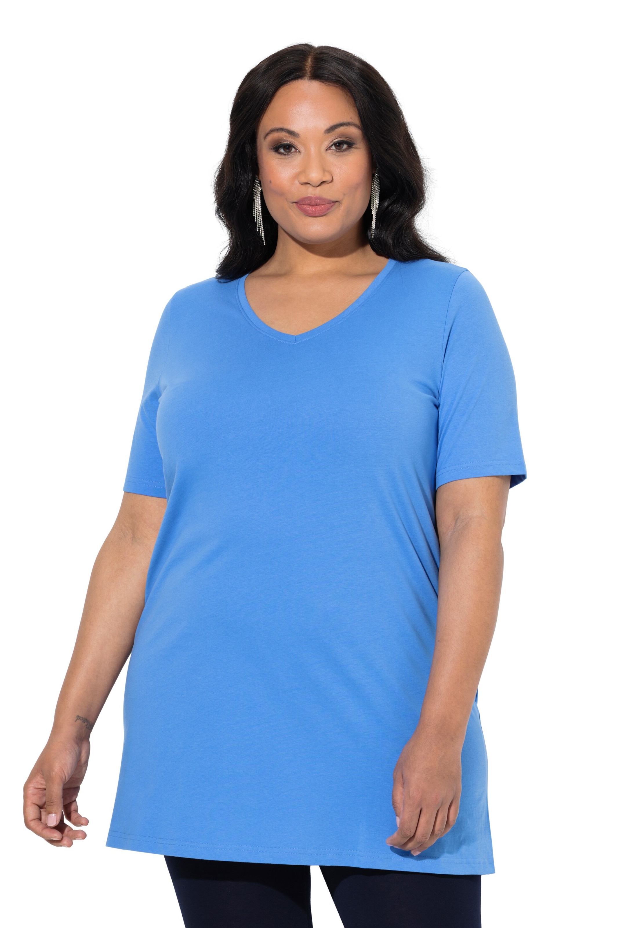 Ulla Popken Shirt in Blauw: voorkant