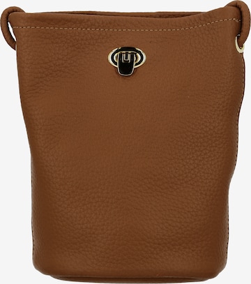 Usha - Mala de ombro em castanho: frente