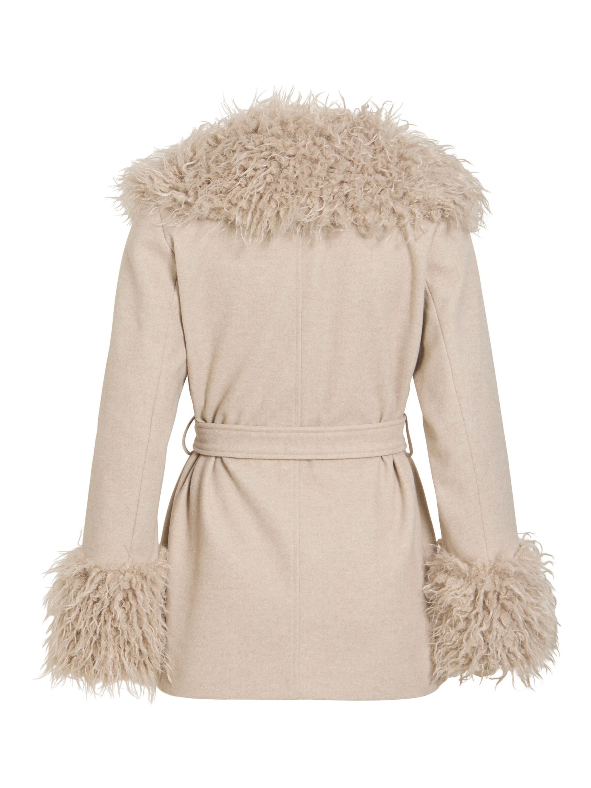 VILA Overgangsfrakke 'VIBalou' i beige