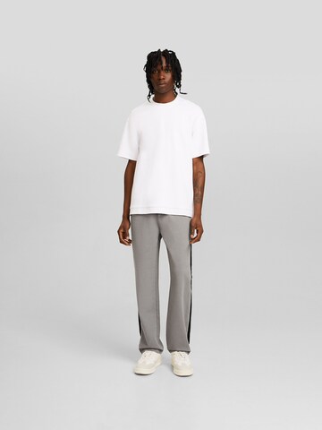 Bershka Regular Trousers in Grey