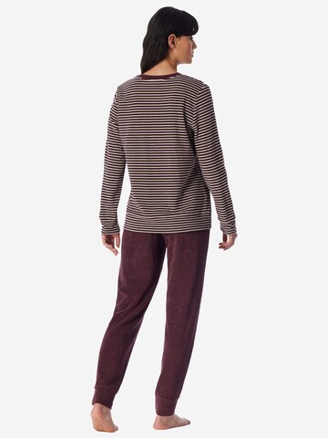 SCHIESSER Pyjama ' Casual Essentials ' in Bruin