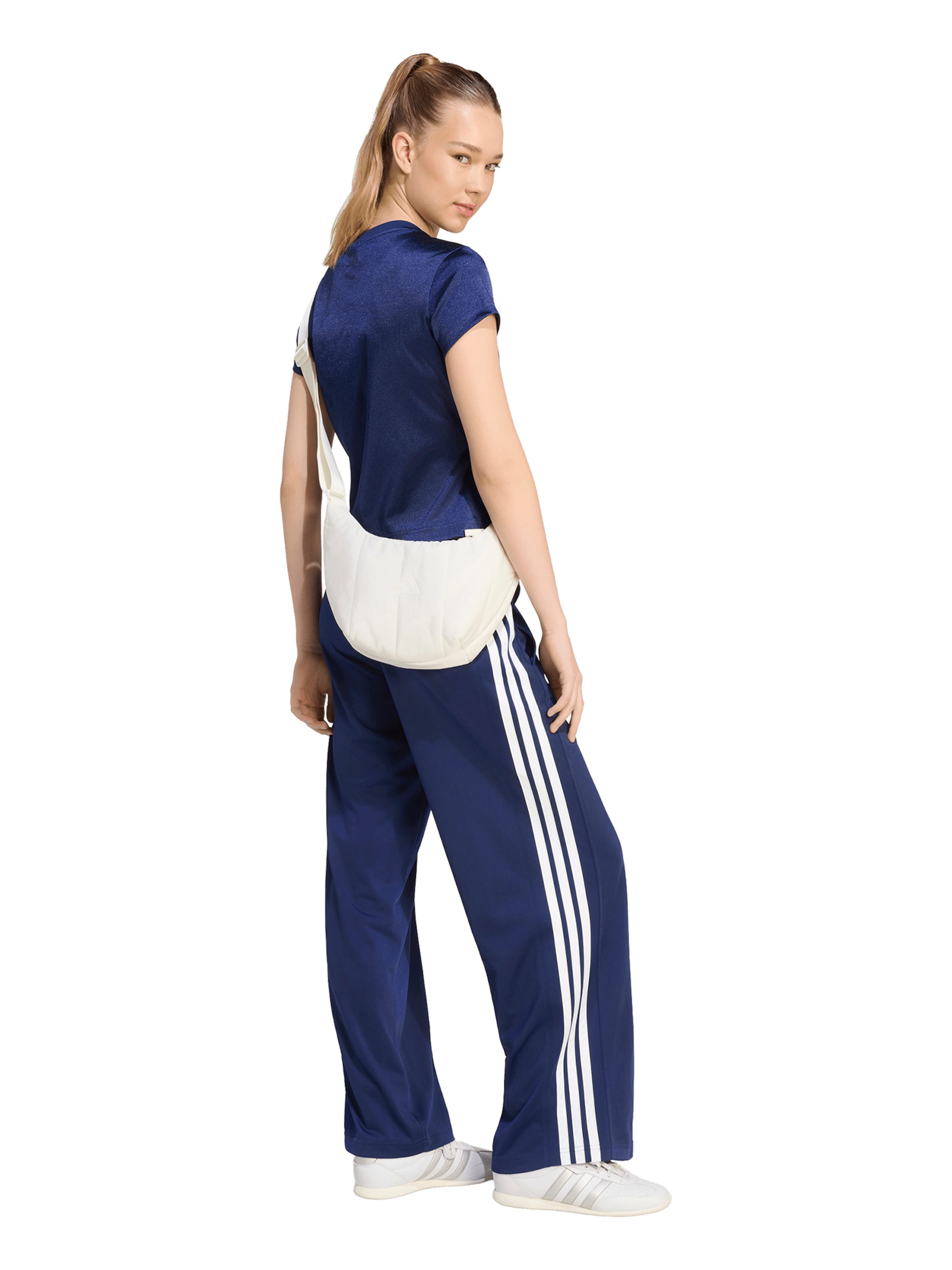 ADIDAS SPORTSWEAR Wide leg Sportbroek 'DAYREADY' in Blauw