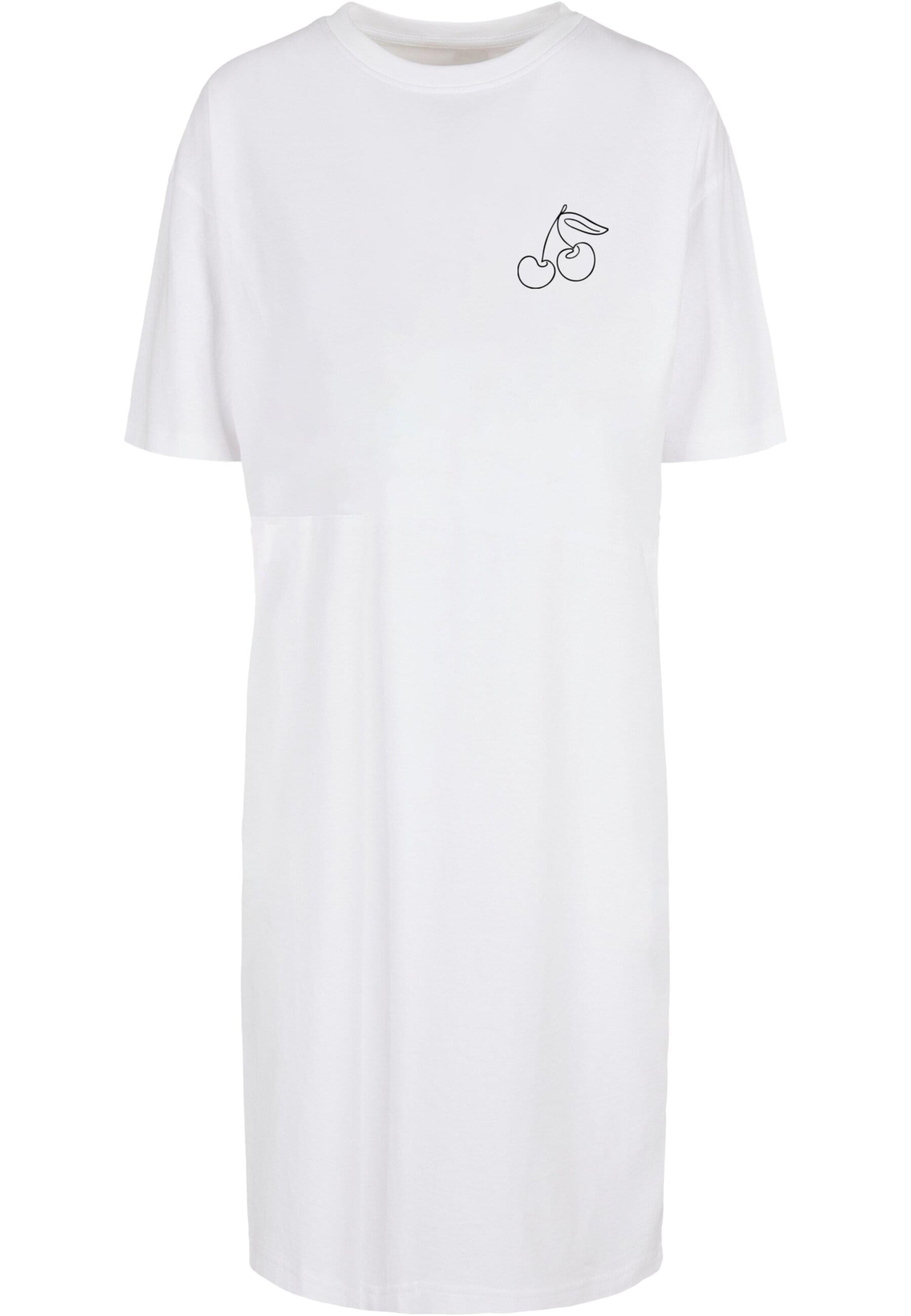 Merchcode Kleid 'Cherry' in Weiß: Vorderseite