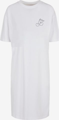 Merchcode Dress 'Cherry' in White: front
