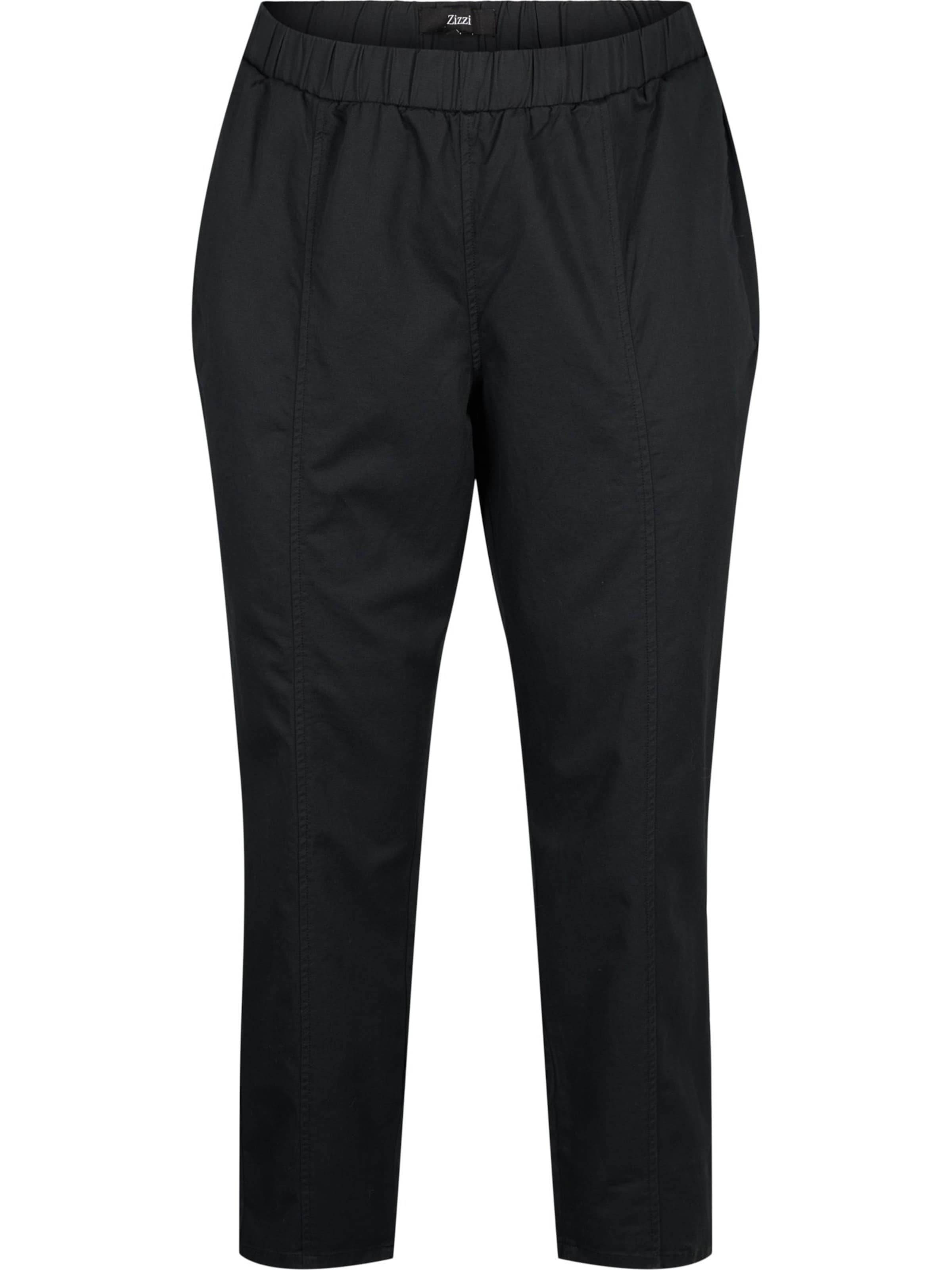 Zizzi Loose fit Dungarees 'MFIDA' in Black: front