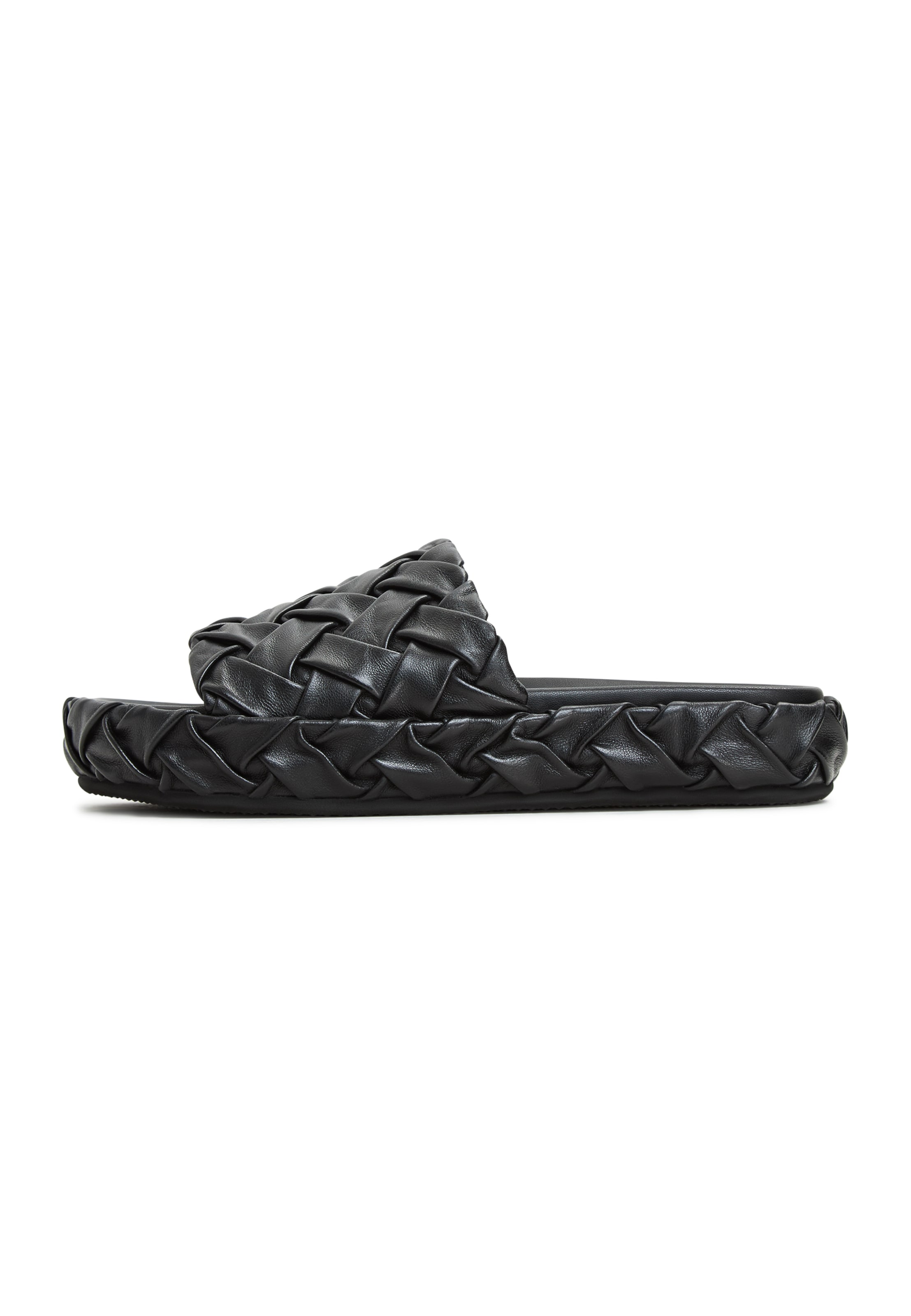 CESARE GASPARI Mule in Black: front