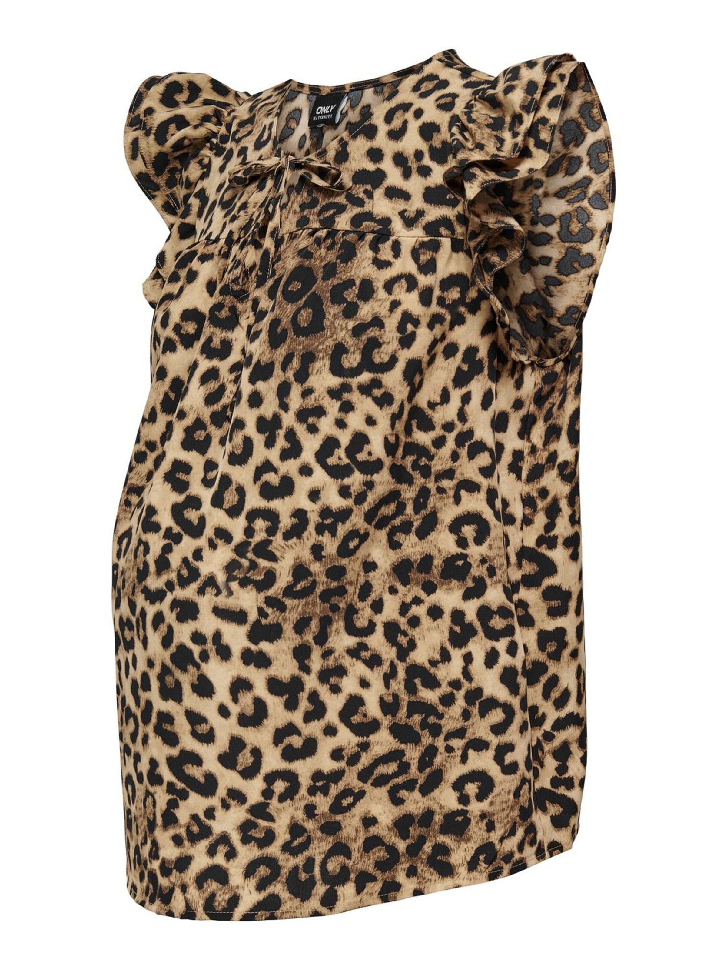 Only Maternity Shirt in Beige: voorkant