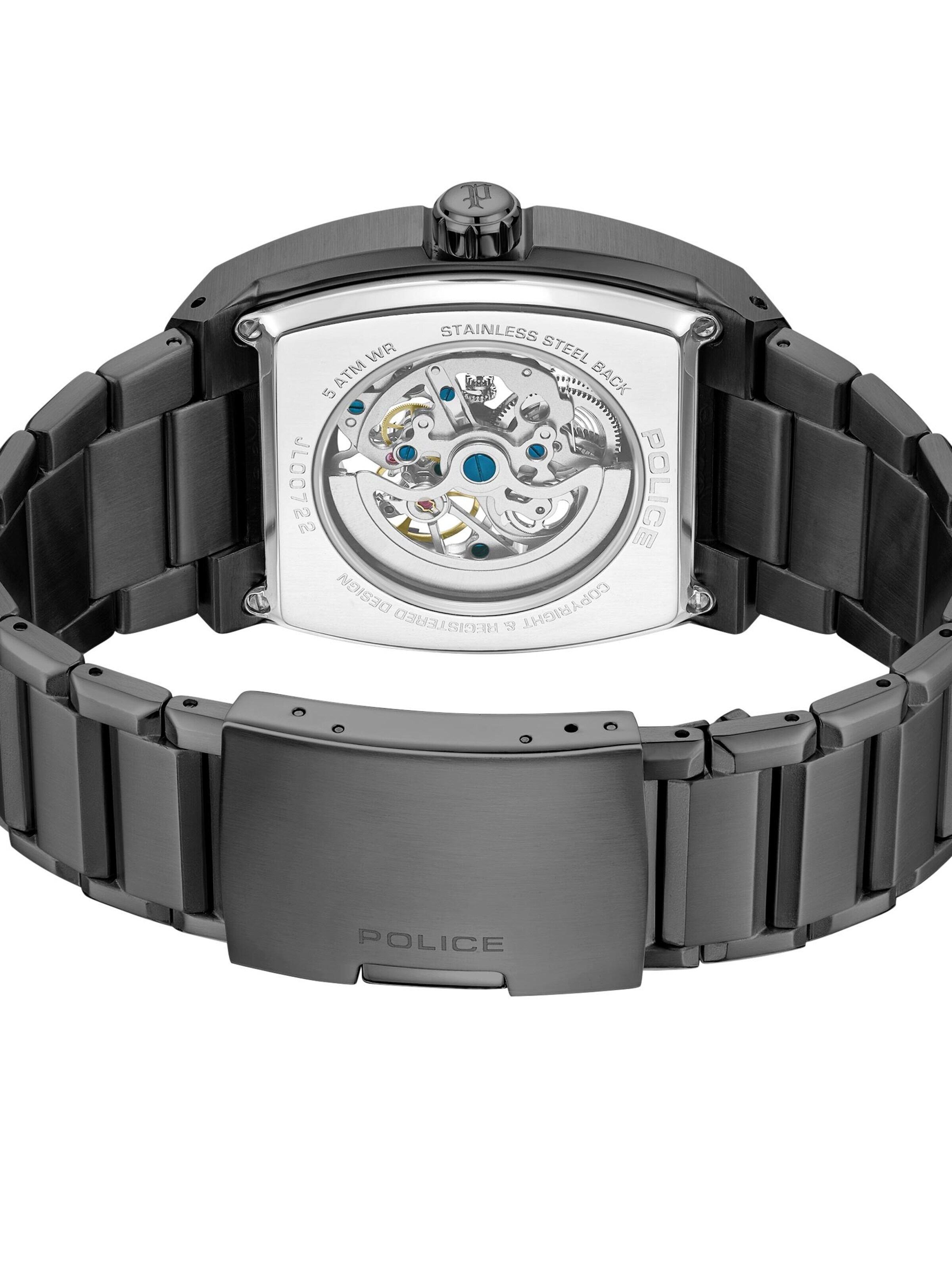 POLICE Analog Watch 'Skeletor' in Black