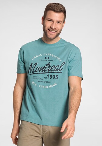 Man's World Shirt 'RH' in Blau: Vorderseite