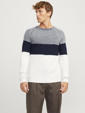 JACK & JONES Sweater in Blue: front