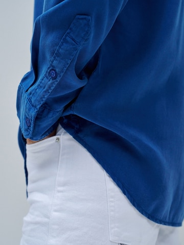 Salsa Jeans Regular fit Button Up Shirt in Blue