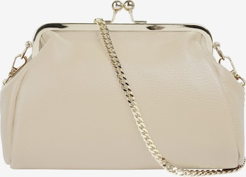Cluty Clutch in Beige: Vorderseite