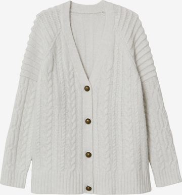 MANGO Knit Cardigan 'Justicia' in White: front