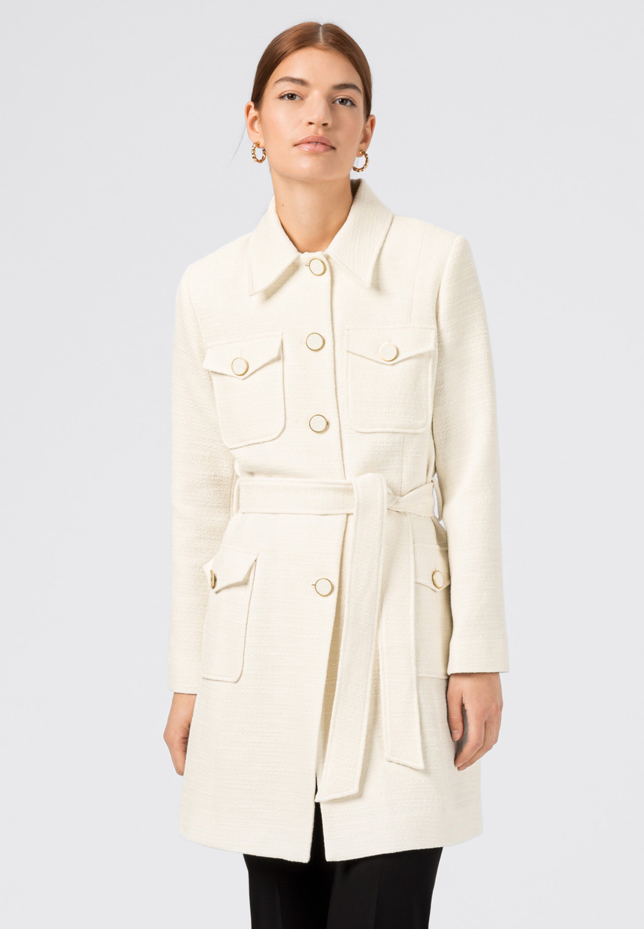 Frauen Mäntel HALLHUBER Mantel in Offwhite - AN57527 Frauen Mäntel HALLHUBER Mantel in Offwhite - AN57527