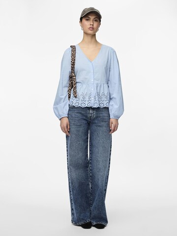 PIECES Bluse 'PCMalika' in Blau