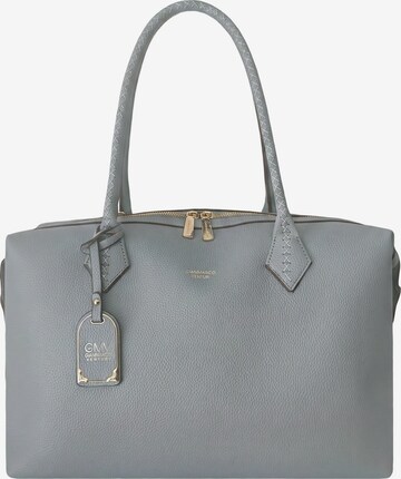 Borsa a spalla di GianMarco Venturi in blu: frontale