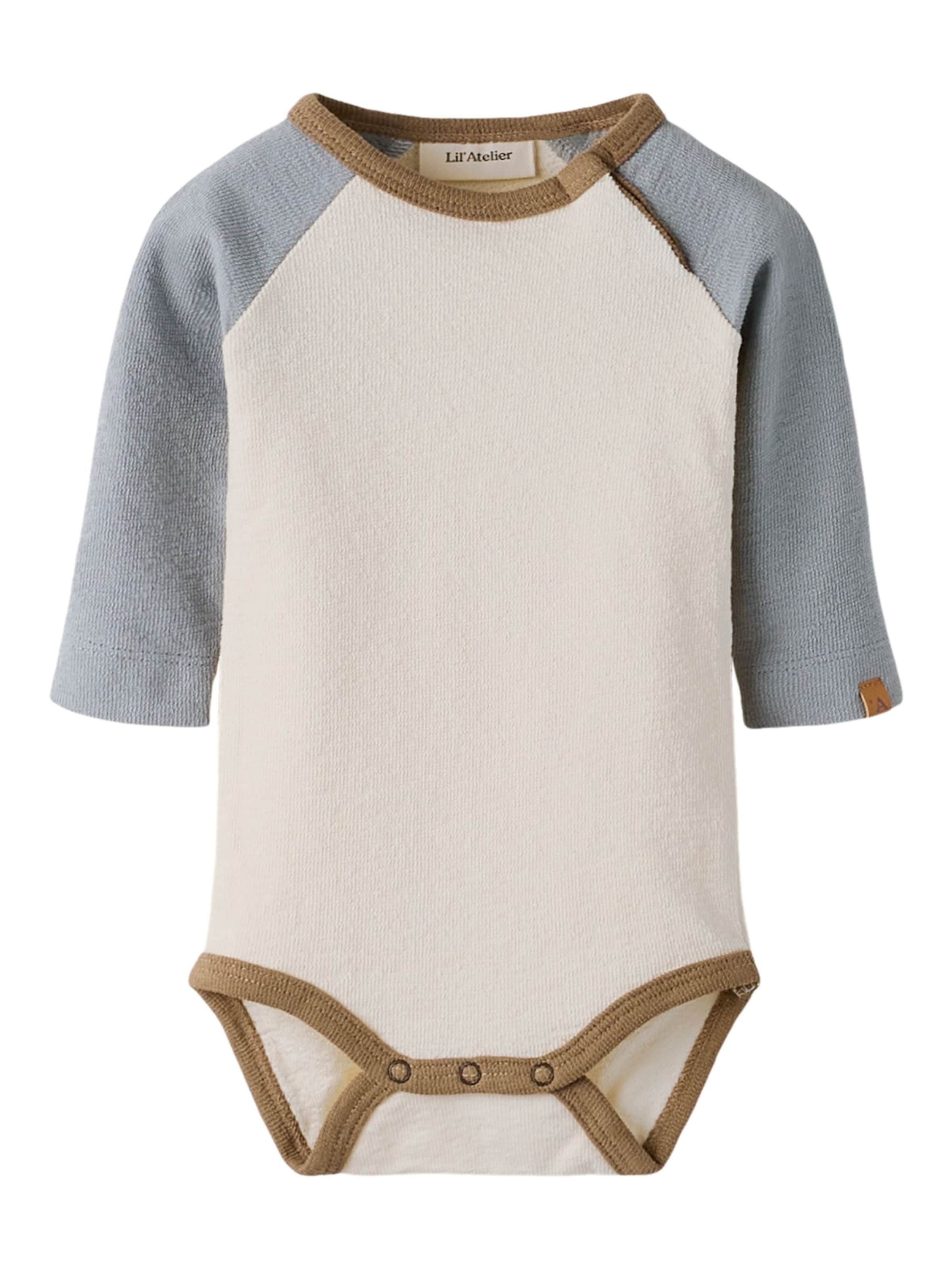 NAME IT - Pijama entero/body en beige: frente
