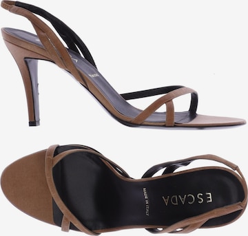 ESCADA Sandals & High-Heeled Sandals in 39 in Beige: front