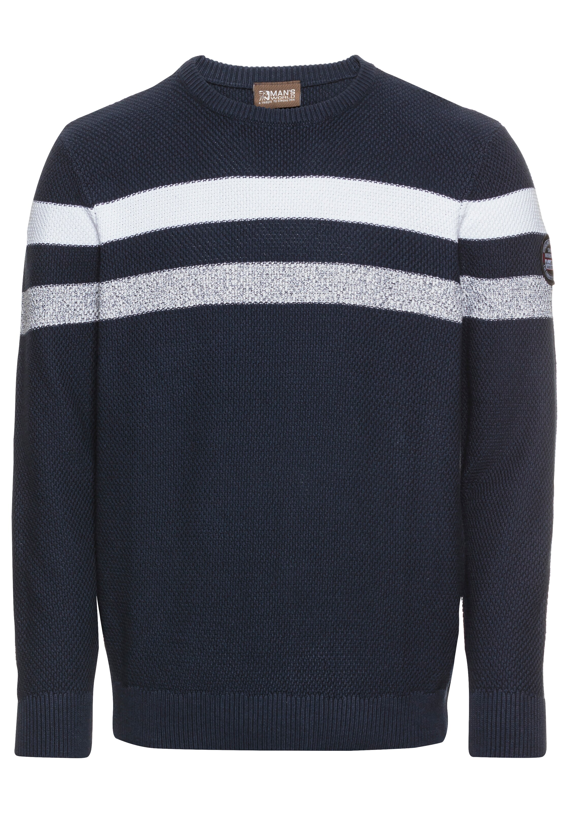 Man's World Pullover in Blau: Vorderseite