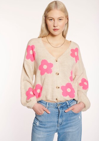 Hailys Strickjacke in Beige: Vorderseite