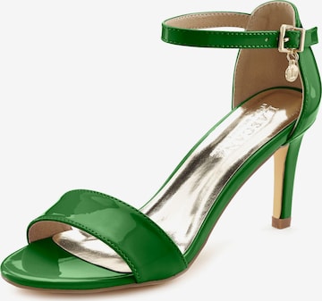 LASCANA Strap Sandals in Green: front